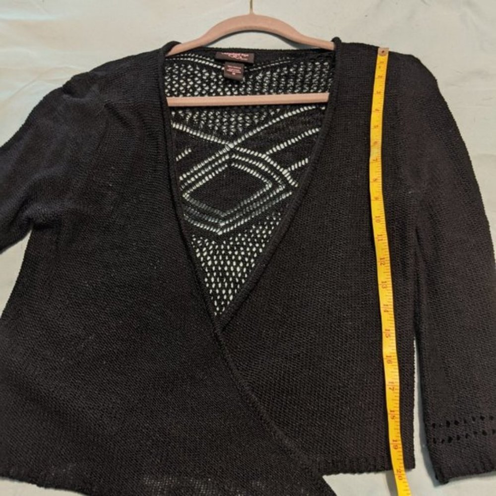 Hooked Up by IOT Crocheted Cardigan EUC - Picture 3 of 10